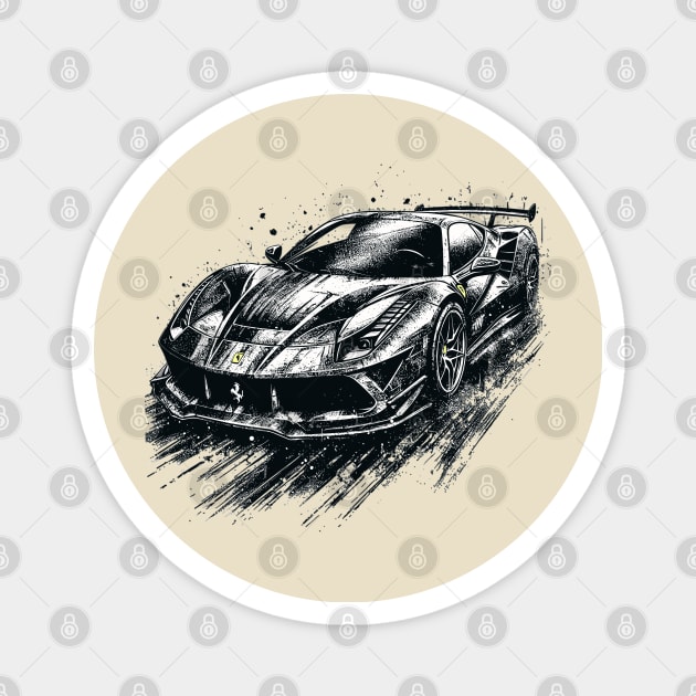 Ferrari F8 Magnet by Vehicles-Art